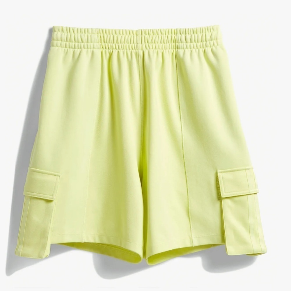 Adidas x IVY PARK 4ALL Cargo Sweat Shorts Volt Yellow Unisex sz S